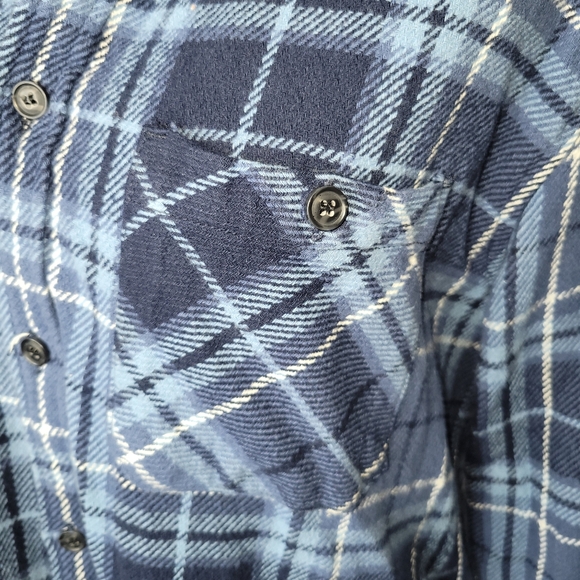 Telluride Clothing Company‎ Blue Plaid Button-Up Shirt Size Medium - Picture 2 of 5